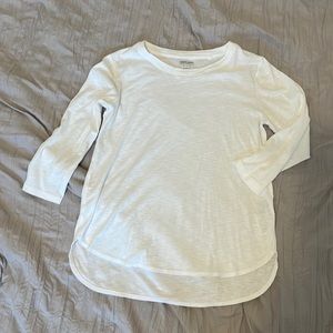 3/4 sleeve woman’s white tee
